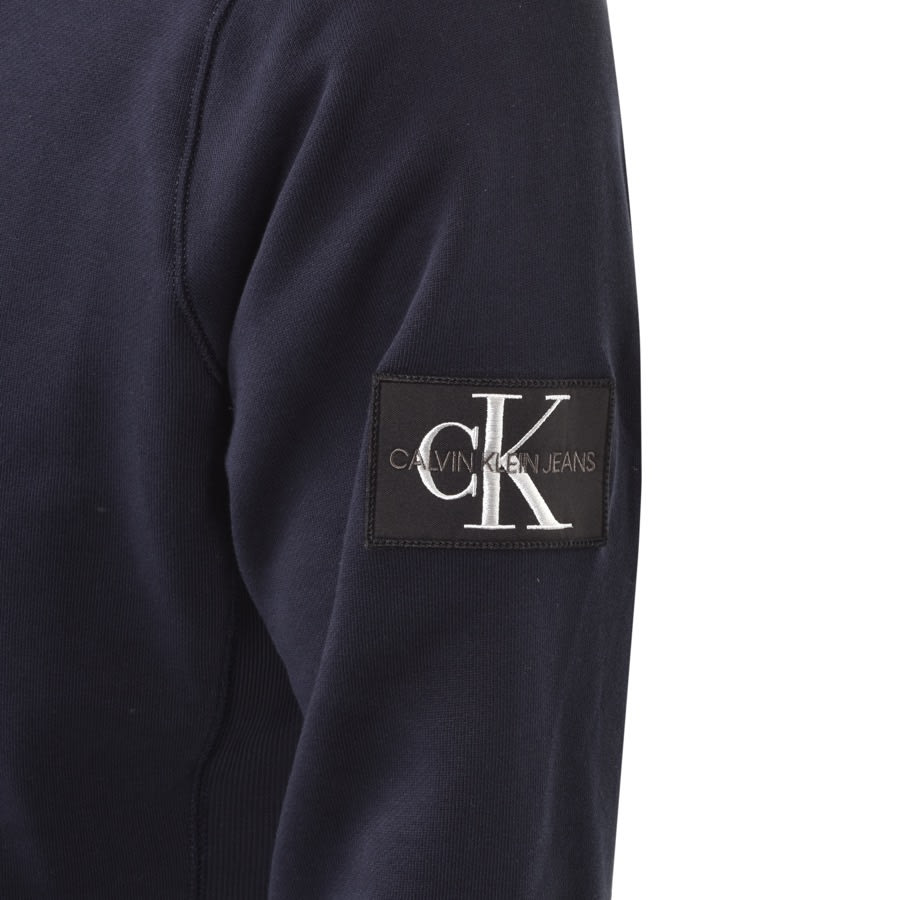 Alternative Image for ProductCalvin Klein Jeans Monogram Patch Hoodie Navy3